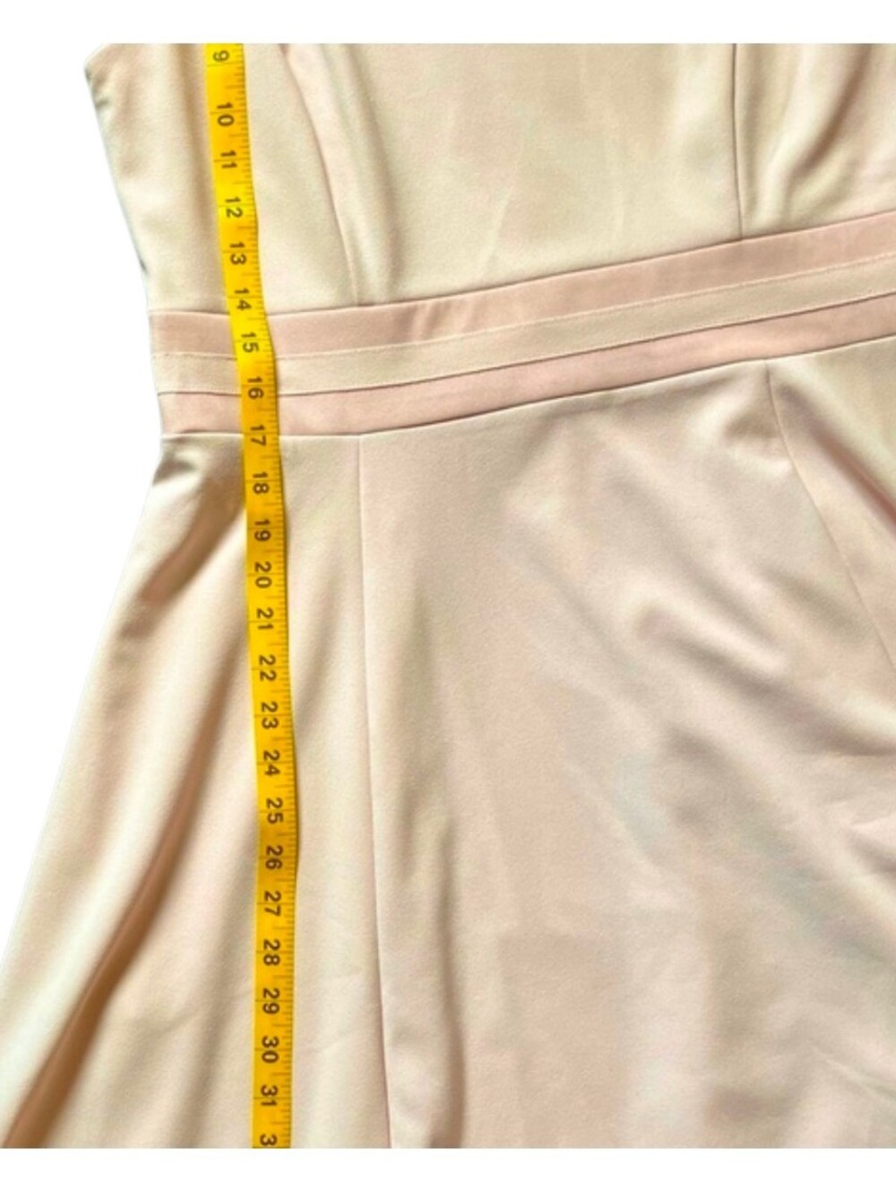 Calvin Klein Sleeveless Petal Pink Detailed Fit and Flare Dress NWT Size 14 Lg - Picture 9 of 10